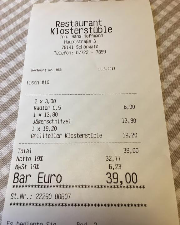 Restaurant Klosterstuble